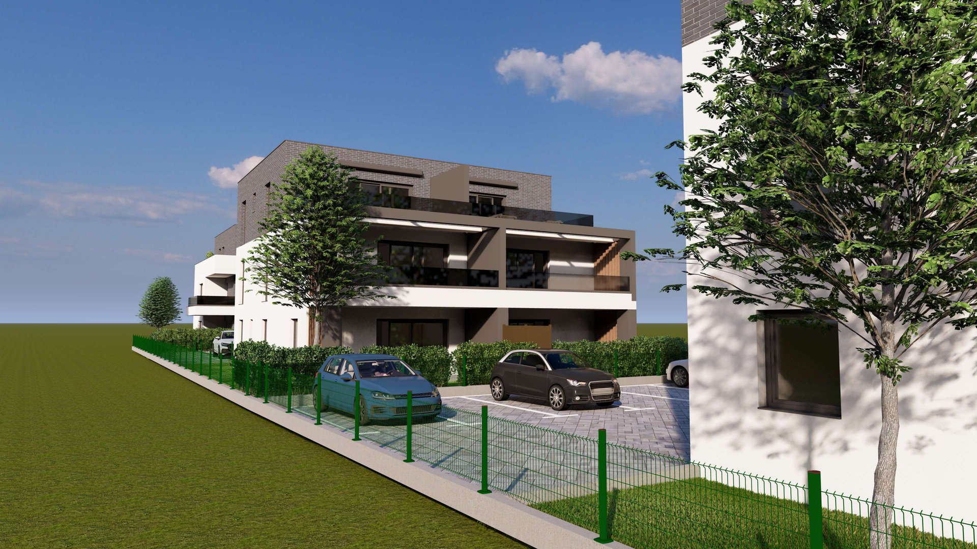 Zgrada B - pogled s terase