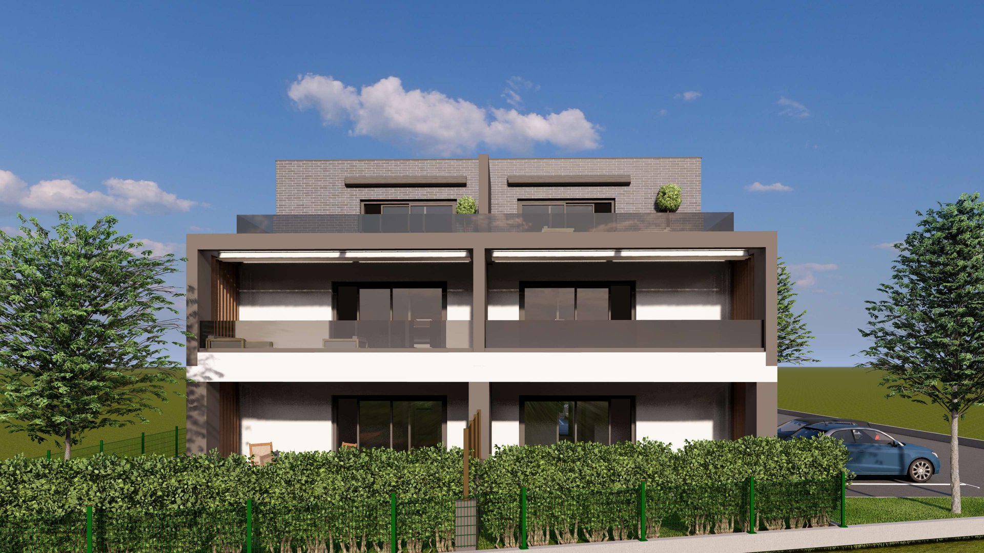 Zgrada A - frontalna vizualizacija